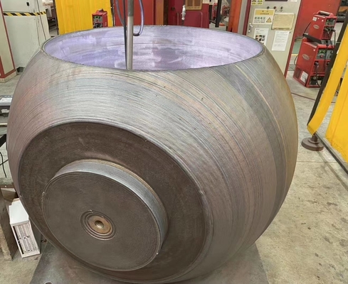 laser welding overlay Cladding process Pipe Flange Chemical industry equipment
