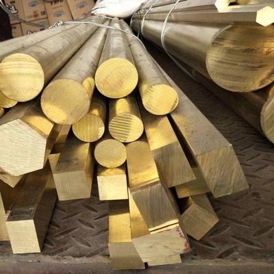 CuZn30 CuZn35 CuZn37 H62 Rectangle Brass Bar H63 Square Brass Rod Round Brass Copper Alloy Bar